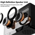 thumbnail image 4 of Portable Retro Bluetooth Speaker Clock Wireless HiFi Transparent Soundbar with RGB Light TF Card Audio Music Player B F, 4 of 5