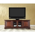 thumbnail image 2 of HomeStock French Flair 60-inch Low-Profile TV Stand, Vintage Mahogany Finish, 18 x 59.75 x 21 inches, Fits most 60" TVs, Integrated Cable Mangament Holes, Modern Storage Tv Stand Console, 2 of 10