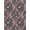 Mauve Pink, Pattern 13, variant on Design&I 8'x10' Washable Area Rug Snake Gothic Serpent Botanical Vintage Watercolor Distressed for Dining Room, Large Office, Lounge, Snag-Free