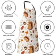 thumbnail image 5 of Pofeuu Squirrel Print Waterproof Apron with Pockets Adjustable Cooking Aprons Kitchen Bib for Baking Household Cleaning, 5 of 8