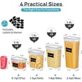 thumbnail image 2 of Vtopmart Airtight Food Storage Containers with Lids, 24 pcs Plastic Kitchen and Pantry Organization Canisters for Cereal, Dry Food, Flour and Sugar, BPA Free, Includes 24 Labels，Gray, 2 of 14