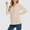 Beige, variant on Women's Long Sleeve V-Neck Pullover Sweater, Soft Brushed Polyester Fabric for Ultimate Comfort, Casual and Versatile Top Ideal for Everyday Wear