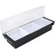 thumbnail image 1 of Caja de condimentos con tapa Contenedor de almacenamiento de condimentos Barra Soporte para condimentos Dispensador de frutas (tres rejillas) JFHHH pequeña, 1 of 5