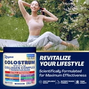 Zoyava Colostrum Powder 40% IgG, 13-in-1 Supplement, Collagen, Probiotics, Elderberry, Zinc, Vitamin C & D3