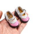 thumbnail image 2 of Mini zapatos de muñeca de 6,3x2,5 cm, botas de muñeca de cuero Pu, zapatos con decoración de mariposas, 2 of 4