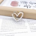 thumbnail image 6 of Grofry Heart Shape Brooch Pin with Shiny Rhinestones Faux Pearls Corsage Suit Lapel Pin Clothes Decoration Accessory, 6 of 7