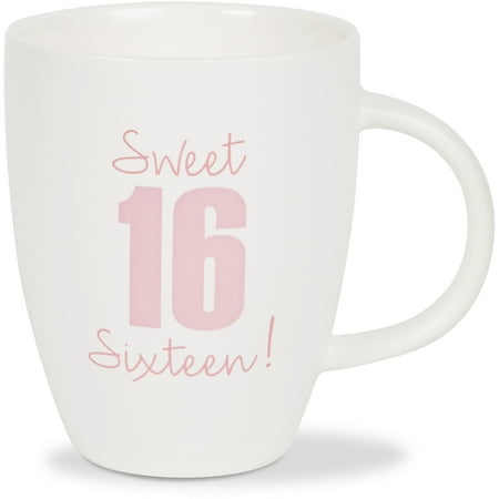 Pavilion - Sweet 16! Matte White Birthday Large 20 oz Coffee (Best Sweet 16 Gifts)
