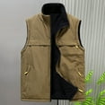 thumbnail image 5 of Donemore Men's Reversible Sleeveless Hooded Vest with Pockets, Lightweight Fleece Jacket for Outdoor Casual Office Wear, 5 of 5
