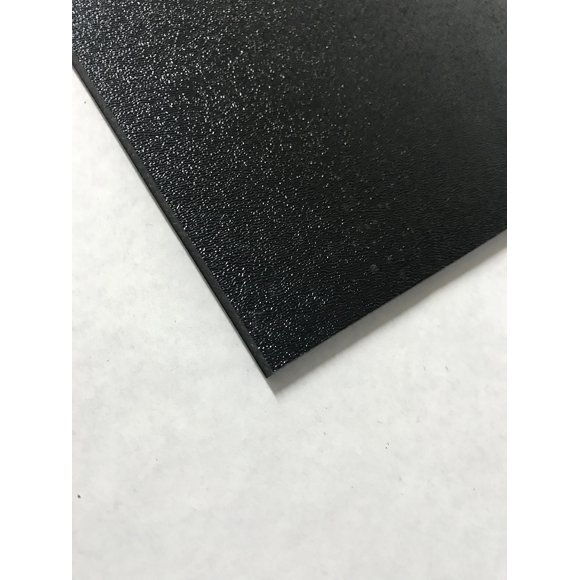 ABS Black Plastic Sheet 1/4" x 12" x 12” Textured 1 Side Vacuum Forming