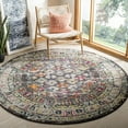 thumbnail image 2 of SAFAVIEH Monaco Garnet Abstract Geometric Area Rug, Brown/Grey, 6'7" x 6'7" Round, 2 of 5