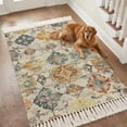 thumbnail image 2 of Kitchen Runner Rugs, Abstract 4'x6' Throw Rug with Tassels, Washable Soft Floor Carpet Runner for Hallway Bedroom Bathroom Laundry Room, 2 of 9