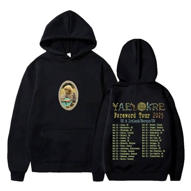 Yaelokre Foreword Tour Sudaderas con capucha Mujeres Hombres Moda Sudaderas de manga larga