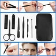 thumbnail image 4 of 7pcs Manicure set, Nail Clippers Kit, Stainless Steel Manicure Kit, Nail Clipping Tools Portable Travel Grooming Kit, The Best Gift with Luxurious Case (Black-7), 4 of 6