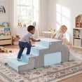 thumbnail image 2 of Gymax 6-in-1 Toddler Climbing Toy 4 Pieces Soft Foam Activity Play Set for Development, 2 of 10