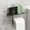 Black, variant on No-Drill Bathroom Toilet Paper Holder, Self-Adhesive Wall-Mounted Tissue Storage Rack, Compact Toilet Roll Box