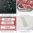 thumbnail image 3 of Graduation Decorations 2025 Yard Sign Red Waterproof Congrats Grad Class of 2025 DIY Name Lawn Signs with Stakes Outdoor High School College Bachelor Graduation Party Decorations Supplies, 3 of 6