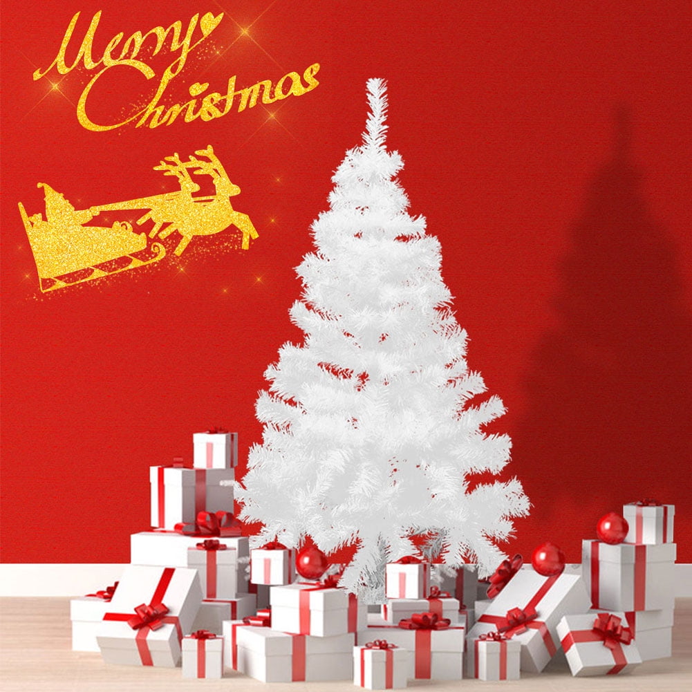 Kepooman 4ft Artificial White Christmas Tree with Solid Stand, Christmas Festival Decorations for Indoor Kepooman 4ft Artificial White Christmas Tree with Solid Stand, Christmas Festival Decorations for Indoor