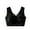 Black, variant on Bigersell Seamless Bras for Women, Plus Size Wireless Push-up Bras, Floral Lace V-Neck Pull On Padded Bra Wide Straps Back Smoothing Everyday Bras White M