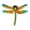 Yellow, variant on Rirozkan Metal Wall Art, Dragonfly Garden Decor, Iron Outdoor Sculpture, Black Hanging Ornament for Fence