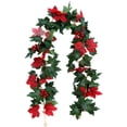 thumbnail image 4 of Autumn Wreaths For Table Decorations Artificial Maple Leaves Life-like Leaves, 4 of 6