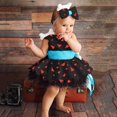thumbnail image 2 of newwalpole Infant Baby Toddler Cave Girl Halloween Party Dress Up Stone Age Outfit with Bone Headband(Black,18-24 Months), 2 of 4