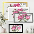 thumbnail image 4 of Designart 'Purple Peonies Flowers' Traditional Framed Art Print, 4 of 4