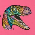 thumbnail image 2 of Dean Russo Raptor Animal Lover Womens Slim Fit Junior Tee, Hot Pink, Medium, 2 of 6