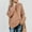 Khaki, variant on Babysbule Sweaters for Women Women's Casual Solid Color Casual Thick Line Long Sleeve Turtleneck Sweater