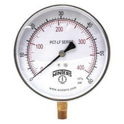 Pressure Gauge, 0 to 60 psi, 4 1/2 in Dial, 1/4 in NPT Bottom Location
