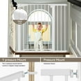 thumbnail image 2 of Baby Safety Gate, Caveen 36" Tall, 29.5-40.6" for Stairs and Doorway,Pressure Mount Baby Gate for Ages 6 to 36 Months, White, 2 of 8