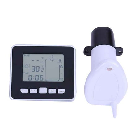 level ultrasonic thermo meter depth gauge temperature liquid sensor wireless tank water