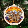 thumbnail image 3 of Wolf Pack Stained Glass Suncatcher Ornament – Text Christmas 2025 Tree Decoration Gift for Family, Friends, Man & Woman, 3 of 6