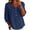 Button decoration summer tops-Navy, variant on Homenesgenics Going Out Tops for Women Plus Size Collared Shirt Casual Short-Sleeve Half-Button Summer Yellow M