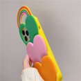 thumbnail image 1 of Funda de silicona para teléfono móvil, carcasa suave con correa para el cuello, arcoíris, 3D, superposición, corazón, muñeca, 14 Pro Max, 11, 12, 13 Pro Max, 7, 8 plus, X, Se Fivean unisex, 1 of 2