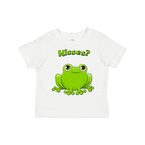 Inktastic Kisses? - Cute Frog Boys or Girls Toddler T-Shirt