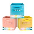 thumbnail image 1 of Cajas de almacenamiento ABCKEY cubo 28 cm de tela con asa, paquete de 3, 1 of 7