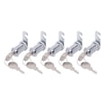thumbnail image 1 of Cam Lock, High Strength Waterproof Zinc Alloy Tubular Cam Locks Security Antioxidant 30mm/1.18in 5 Set  For Tool Box For Drawer, 1 of 8
