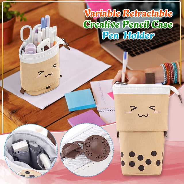 Stationery Bag for Organization Practical Telescopic Storage Pencil for Sliding Stationery and Desk