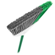 Libman Angle Broom and Dustpan Set with Steel Handle for Indoor Outdoor Use