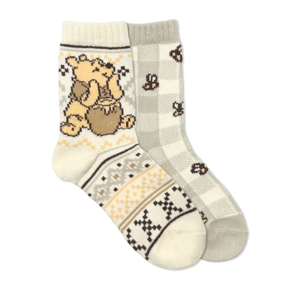 Winnie the Pooh Women's Cozy Boot Socks, 2-Pack, Size 4-10