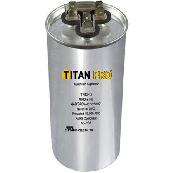 NEW TRCFD255 Titan PRO Dual Rated Motor Run Capacitor Round Titan
