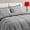 Grey, variant on Pink Twin Size Comforter Set - 5 Pieces, Bed in a Bag Bedding Sets with All Season Soft Quilted Warm Fluffy Reversible Comforter,Flat Sheet,Fitted Sheet,1 Pillow Shams,1 Pillowcases