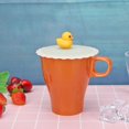 thumbnail image 1 of Tapa de tazas sellada resistente al calor reutilizable tapa de taza de silicona tapa de succión de taza de té Hugtrwg Para estrenar, 1 of 6