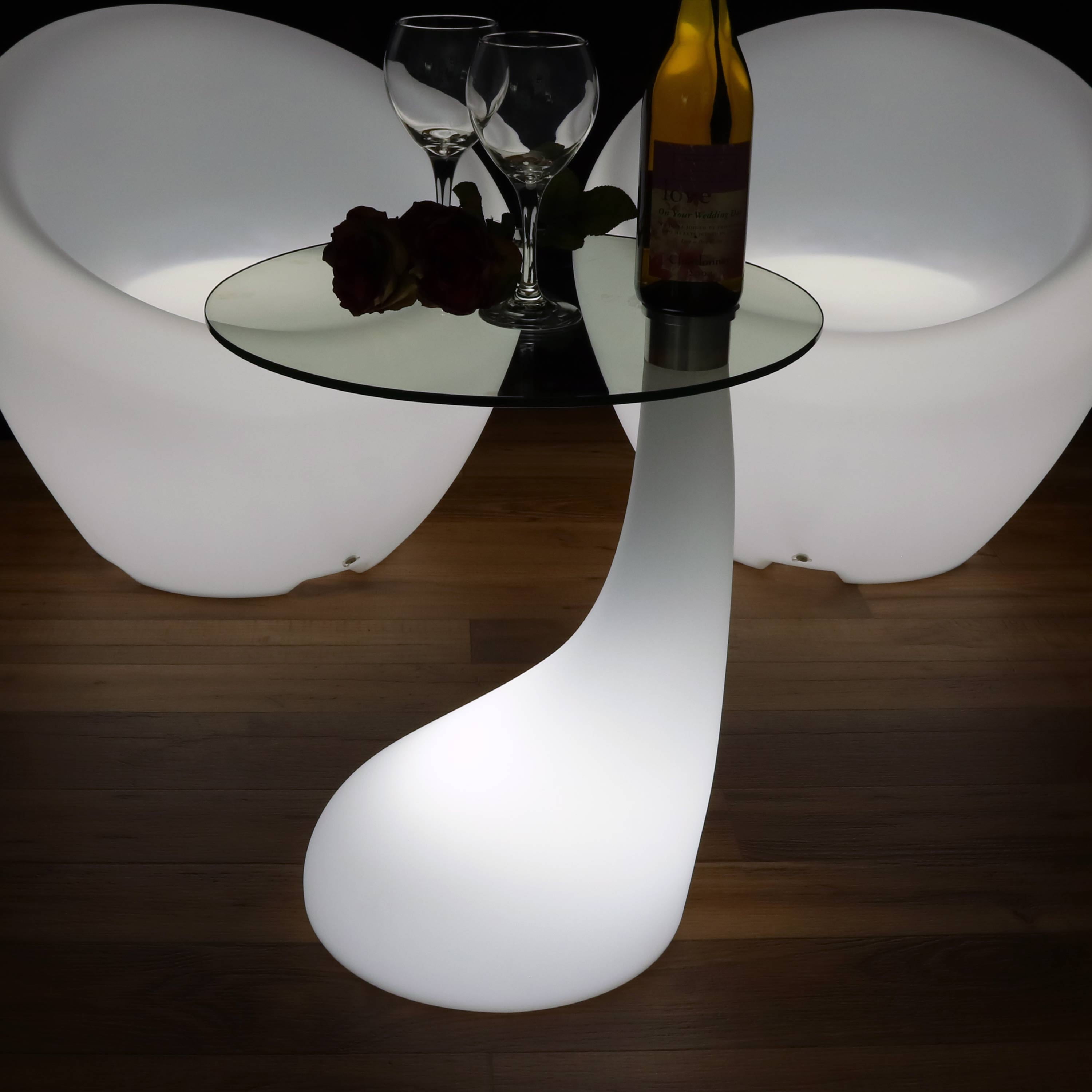 lighted side table