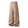 thumbnail image 7 of Men's Baggy Hiking Pants Casual Parachute Pants Relaxed Fit for Daily Wear‌ and Outdoor Big and Tall Size S-3XL Brown, 7 of 7