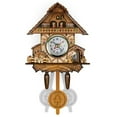 thumbnail image 1 of Cuckoo wall clock, cuckoo clock,brown,CM008, 1 of 16