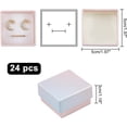 thumbnail image 3 of 24 cajas de cartón para joyería de 5x5x3 cm, cajas de papel kraft, cajitas cuadradas de colores para anillos, ideales para bodas, fiestas, festivales y ocasiones especiales., 3 of 6