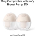 thumbnail image 2 of eufy Original Milk Container (2-Pack) for Wearable Breast Pump E10, BPA-Free Reusable Breast Pump Container Collects Up to 5 oz (150 ml) Each, Fridge and Freezer-Safe, Clear, 2 of 3