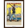 thumbnail image 5 of Art.com US Marines, Patrolling Dock Art Print, Brown Frame Wall Art, 32" x 44", 5 of 5