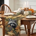 thumbnail image 3 of Cute Gray Table Runner, Autumn Thanksgiving Kitchen Dining Table Decoration for Home Party Decor 13x90 Inches, 3 of 9
